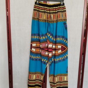 Tradintioal Print Pants